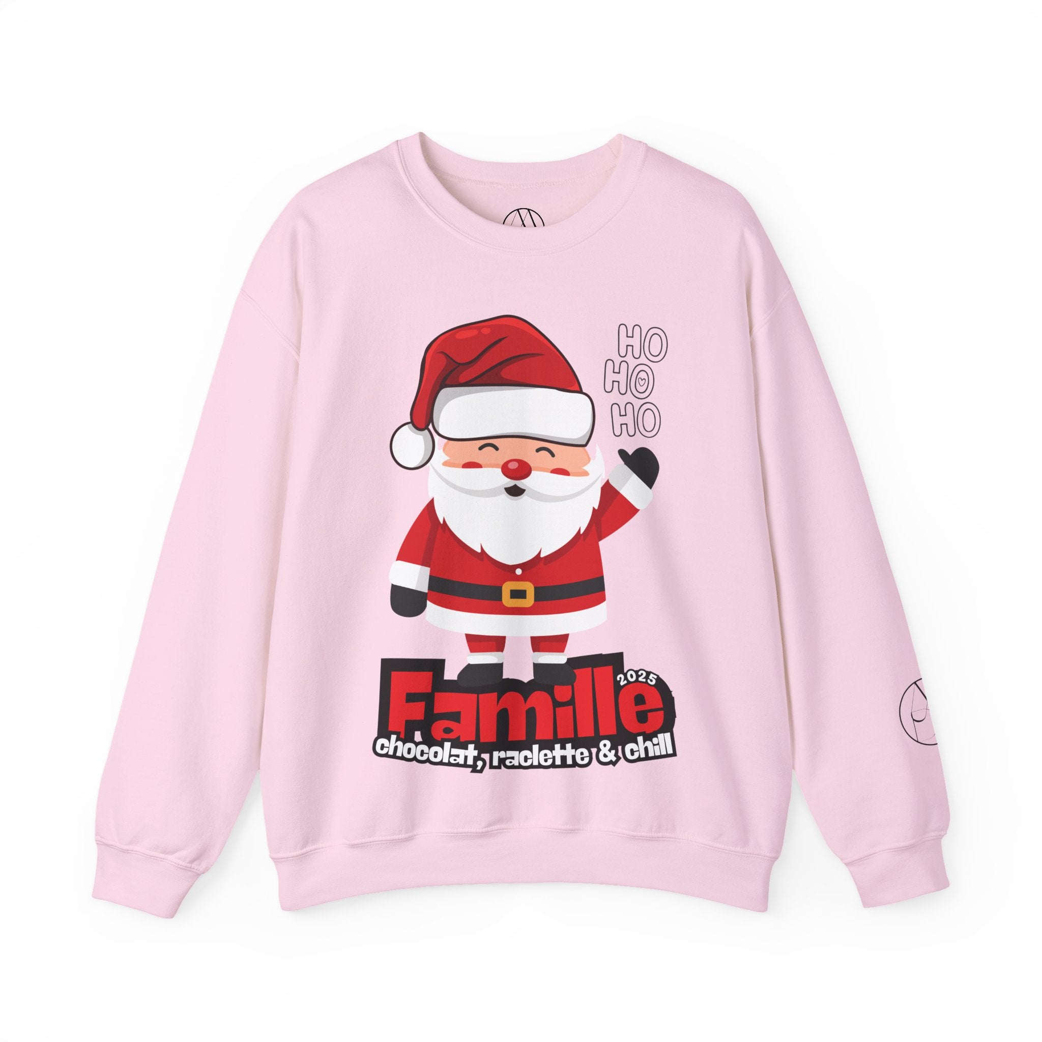 Pull Père Noël - Famille, chocolat, raclette & chill