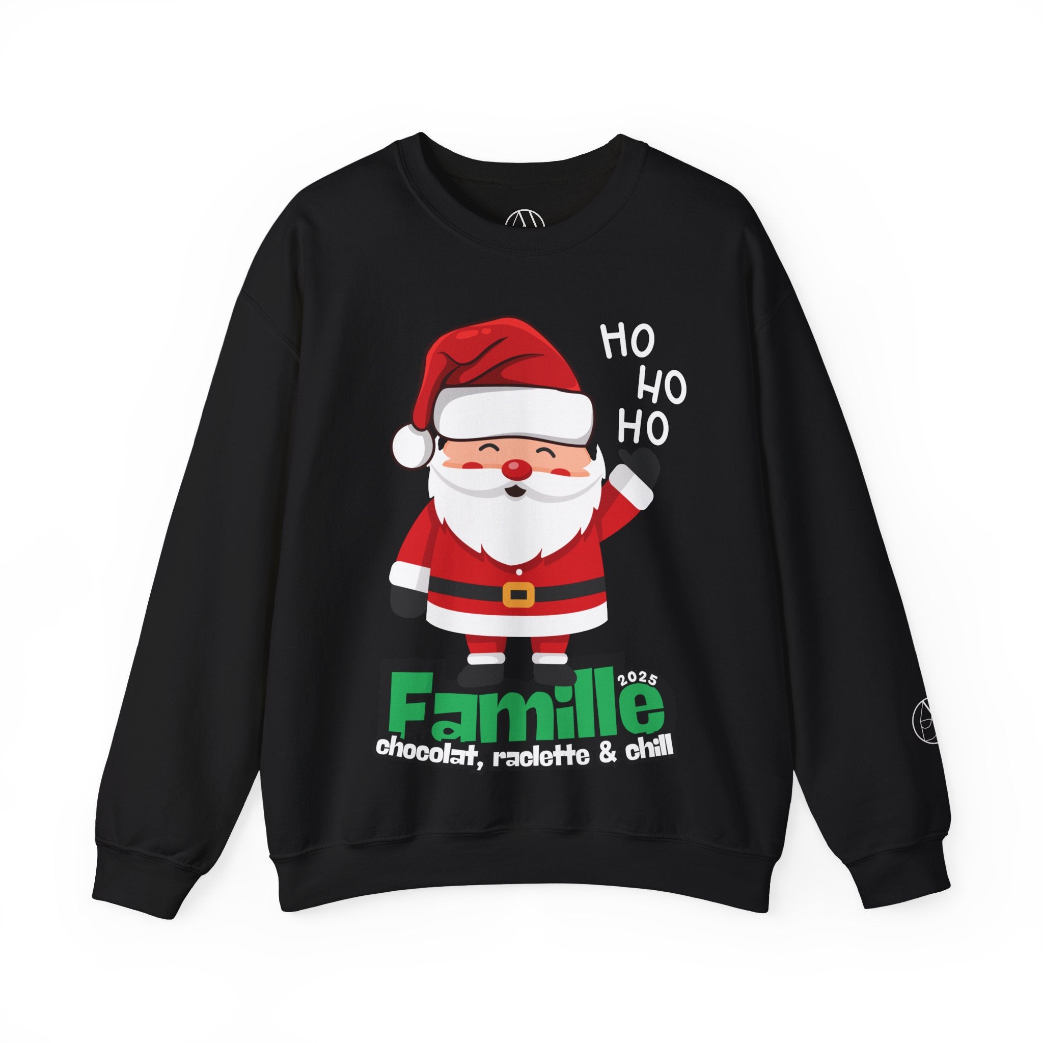 Pull Père Noël - Famille, chocolat, raclette & chill