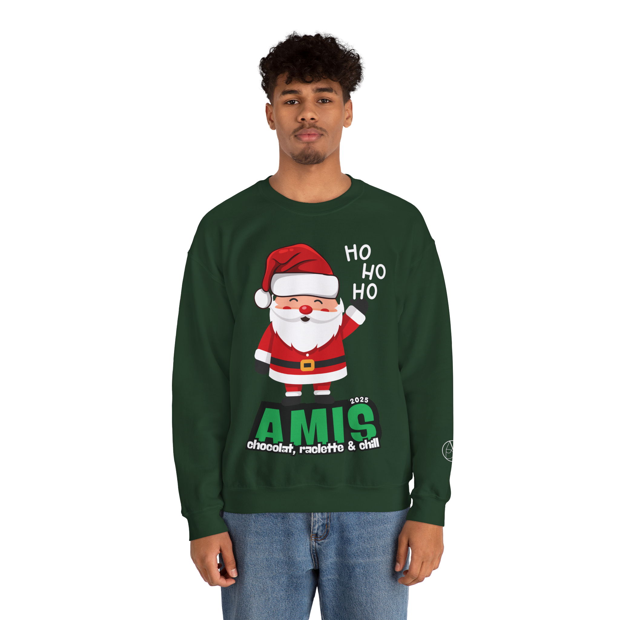 Pull Père Noël - Amis, chocolat, raclette & food